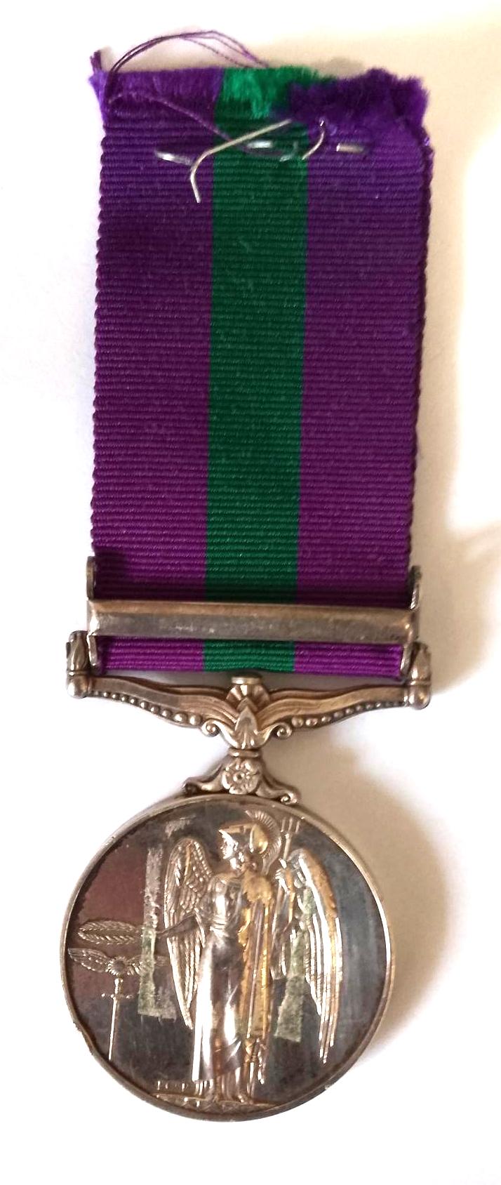 G.S.M with Cyprus Bar to The R.E.M.E with Cap Badge