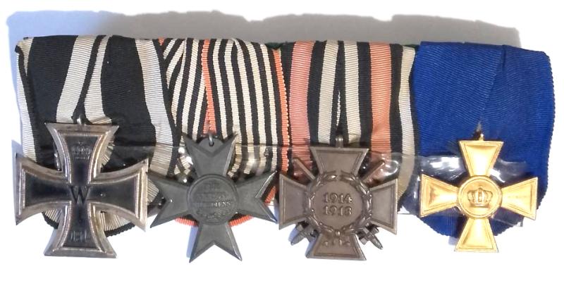 Court Mounted WW1 German Medal Group