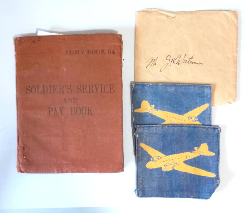 Post War {1951} Air Dispatcher, Service / Pay Book, Pair of Formation Patches & Documented Research