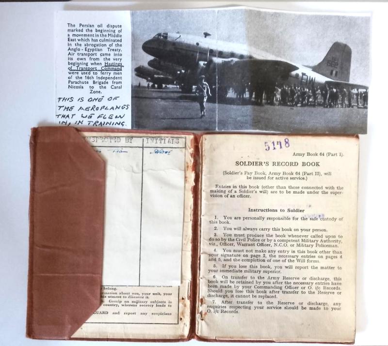 Post War {1951} Air Dispatcher, Service / Pay Book, Pair of Formation Patches & Documented Research